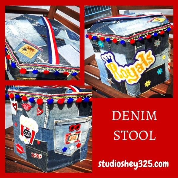 DENIM STOOL by Mitsuko at studioshey325.com